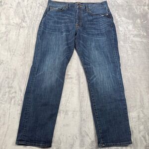 Lucky Brand 121 Heritage Slim Mens 36x30 Dark Wash Denim Jeans Blue